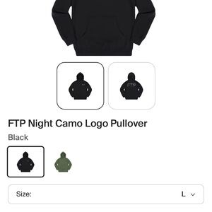 FTP Black Logo Hoodie